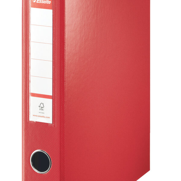 Esselte Standard Ring Binder Polypropylene 4 D-Ring A4 40mm Rings Red 82403