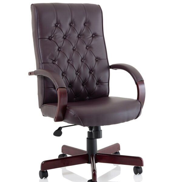Chesterfield Executive Chair Burgundy Leather EX000004