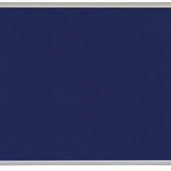 Bi-Office Maya Blue Felt Noticeboard Plastic Frame 600x450mm - FB0443186