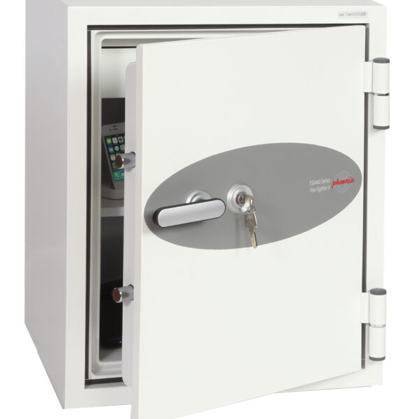 Phoenix Fire Fighter Size 1 Fire Safe Key Lock White FS0441K