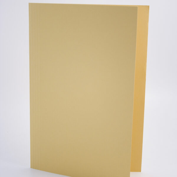 Guildhall Square Cut Folder Manilla Foolscap 250gsm Yellow (Pack 100) - FS250-YLWZ