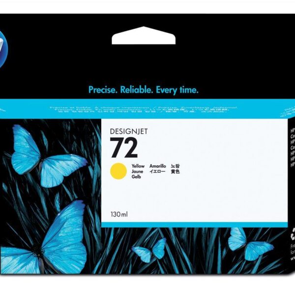 HP 72 Yellow Standard Capacity Ink Cartridge 130ml - C9373A