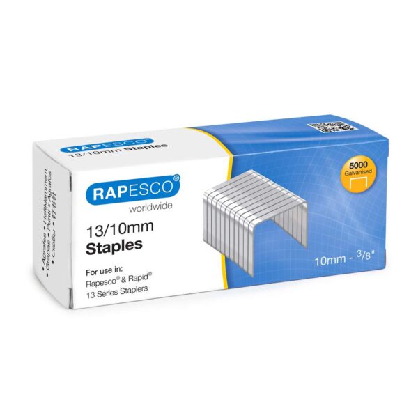 Rapesco 13/10mm Galvanised Staples (Pack 5000) - S13100Z3