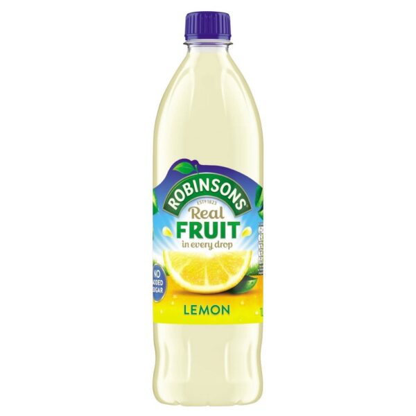 Robinsons No Added Sugar Lemon Squash 1 Litre (Pack 12) - 0402044