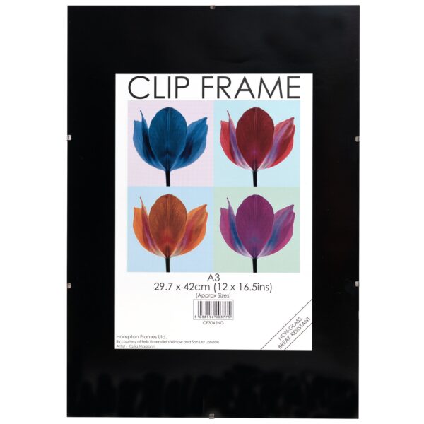 Photo Album Co Poster/Photo Frameless Clip Frame A3 - CF3042-NG