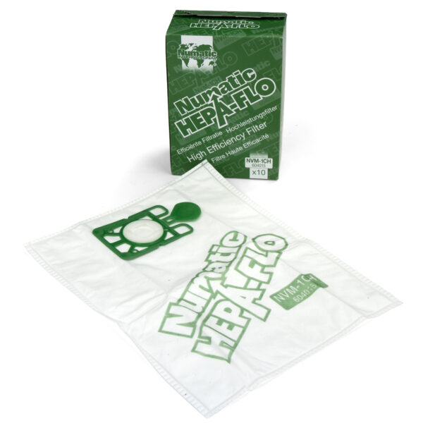 Numatic Hepaflo NVM-1CH Filter Dust Bags (Pack 10) 01HEPA