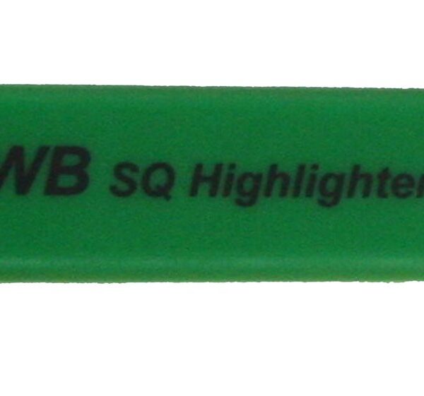 ValueX Flat Barrel Highlighter Pen Chisel Tip 1-5mm Line Green (Pack 10) - 844004