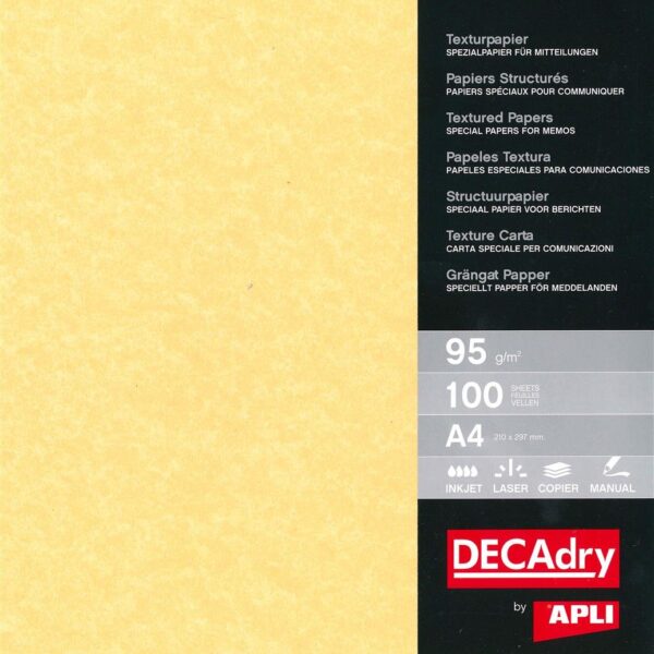DECAdry Parchment Paper A4 95gsm Gold (Pack 100) - PCL1600