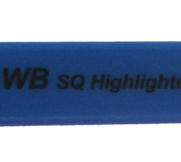 ValueX Flat Barrel Highlighter Pen Chisel Tip 1-5mm Line Blue (Pack 10) - 844003