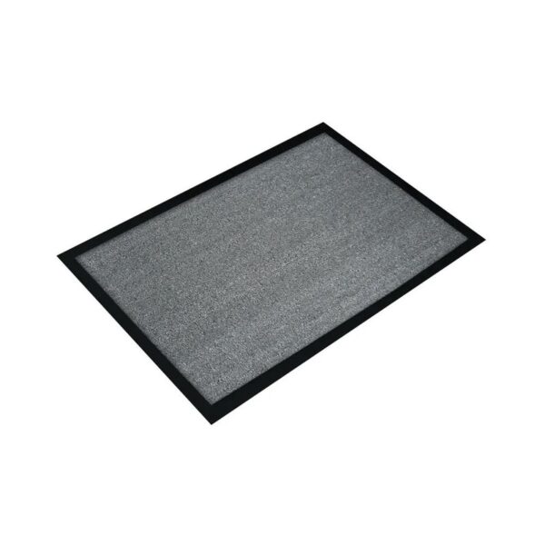 Floortex Doortex Valuemat Dirt Trapping Entrance Mat For Indoor Use With Anti-slip Vinyl Backing 80x120cm Grey - UFC480120VALGR