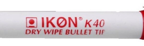 ValueX Whiteboard Marker Bullet Tip 2mm Line Red (Pack 10) - K40-02