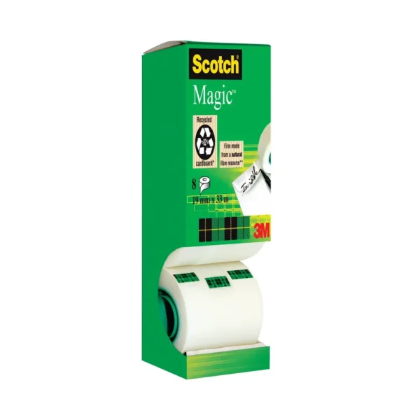 Scotch Magic Tape Tower 19mmx33m (Pack 8) 7100026960