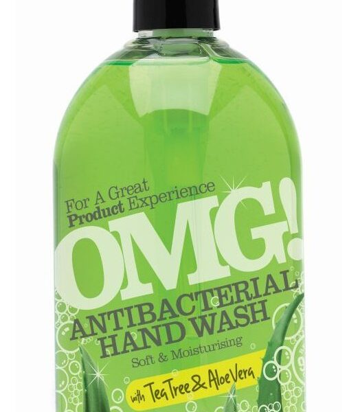 OMG Antibacterial Hand Wash Aloe Vera Pump Top Bottle 500ml - 604399
