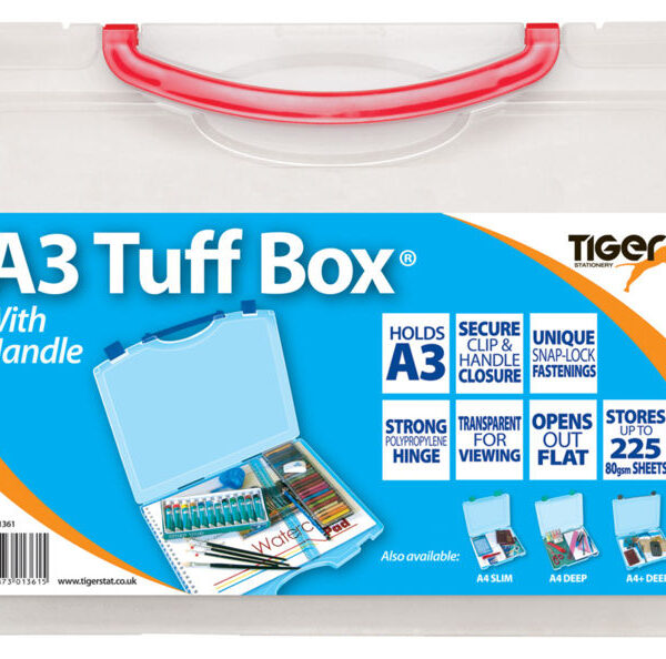 Tiger Tuff Box Polypropylene A3 Clear - 301361