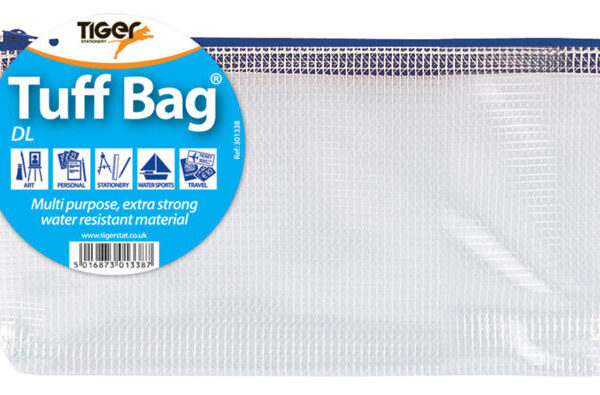 Tiger Tuff Bag Polypropylene DL 500 Micron Clear with Assorted Colour Zips - 301338