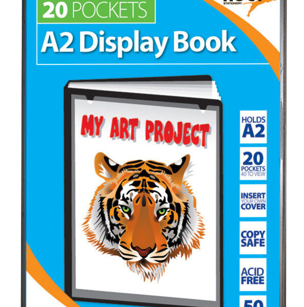 Tiger A2 Presentation Display Book 20 Pocket Black - 300935