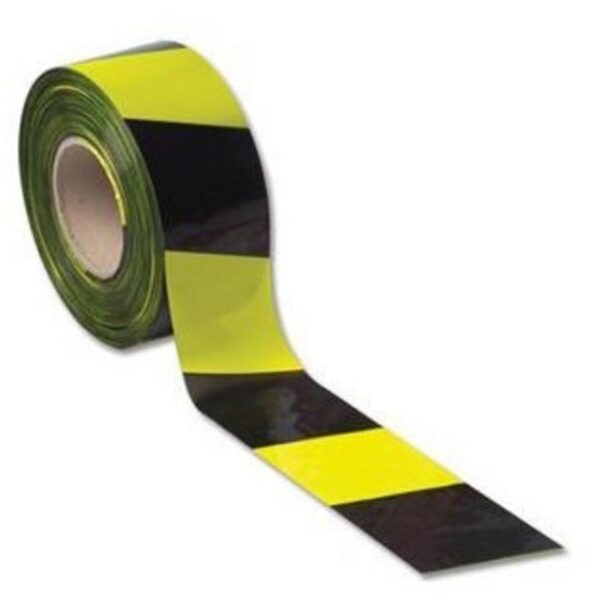 ValueX Barrier Tape 75mmx500m Yellow/Black - 006-0107