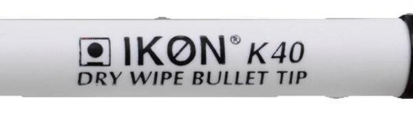 ValueX Whiteboard Marker Bullet Tip 2mm Line Black (Pack 10) - K40-01