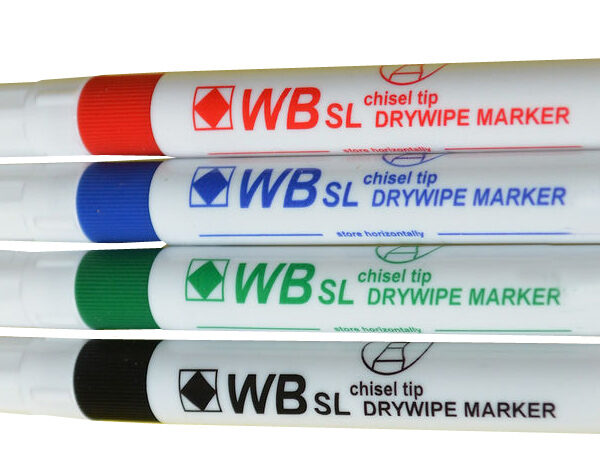 ValueX Whiteboard Marker Chisel Tip 2-5mm Line Assorted Colours (Pack 4) - 8720WT4