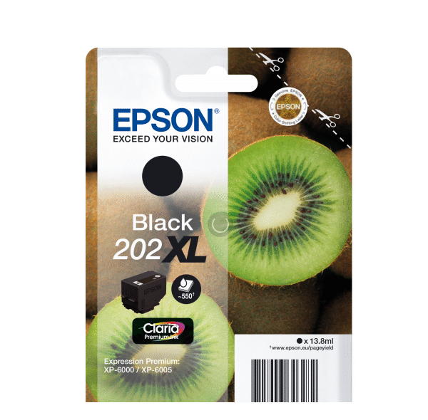 Epson 202XL Kiwi Black High Yield Ink Cartridge 14ml - C13T02G14010
