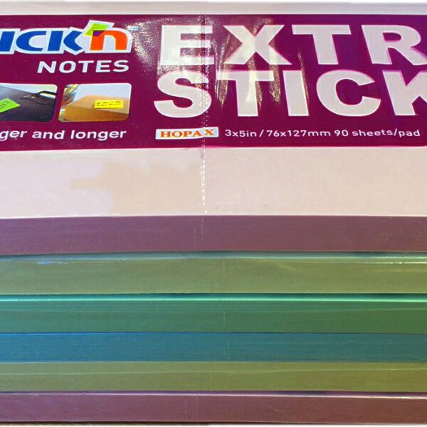 ValueX Extra Sticky Notes 76x127mm 90 Sheets Pastel Colours (Pack 6) 21669