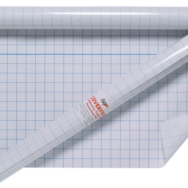 Tiger Book Covering Transparent Self Adhesive Film 500mmx10m Roll 301342