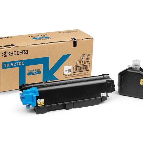 Kyocera TK5270C Cyan Toner Cartridge 8k pages - 1T02TVCNL0