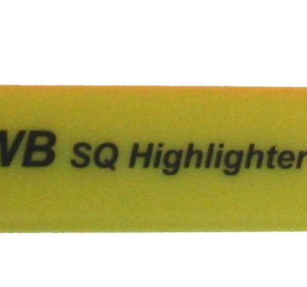 ValueX Flat Barrel Highlighter Pen Chisel Tip 1-5mm Line Yellow (Pack 10) - 844005
