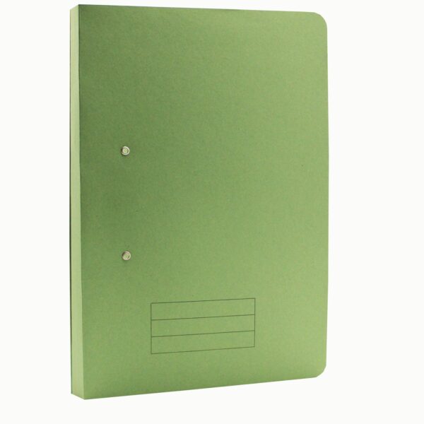 Exacompta Pocket Spring File Manilla Foolscap 285gsm Green (Pack 25) - TPFM-GRNZ