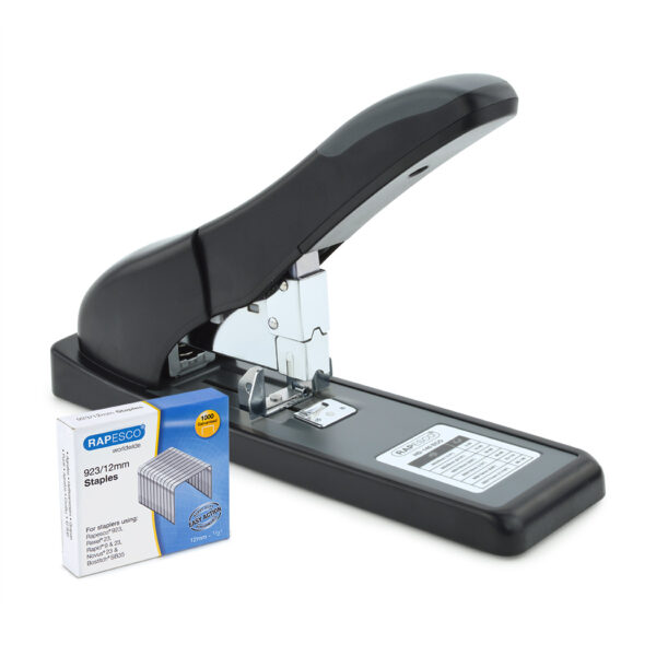 Rapesco Eco HD-140 Heavy Duty Stapler Plastic 140 Sheet Black - 1550