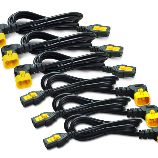 APC 1.2m C13 to C14 90 Degree Power Cables 6 Pack