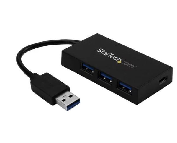StarTech.com 4 Port USB 3.0 Hub 3x USB A and 1x USBC
