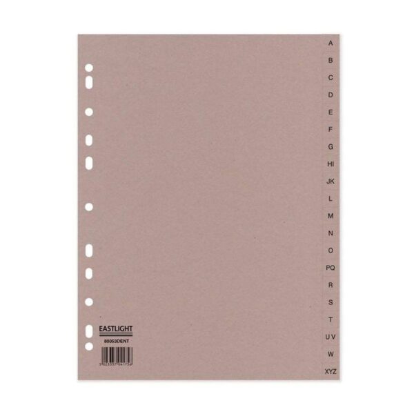 ValueX Index A-Z A4 Card 160gsm Buff - 80053DENT