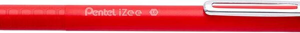 Pentel IZEE Ballpoint Pen Retractable 1.0mm Tip 0.5mm Line Red (Pack 12) BX470-B