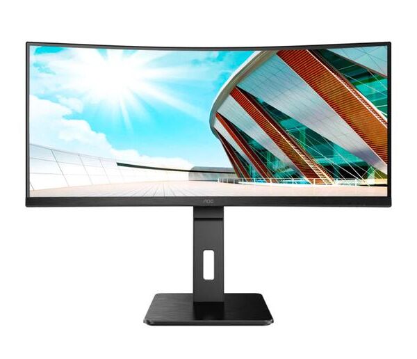 AOC Pro Line CU34P2A 34 Inch VA 3440 x 1440 Ultra WQHD 100Hz MM HA HDMI DP USB LED Monitor Black