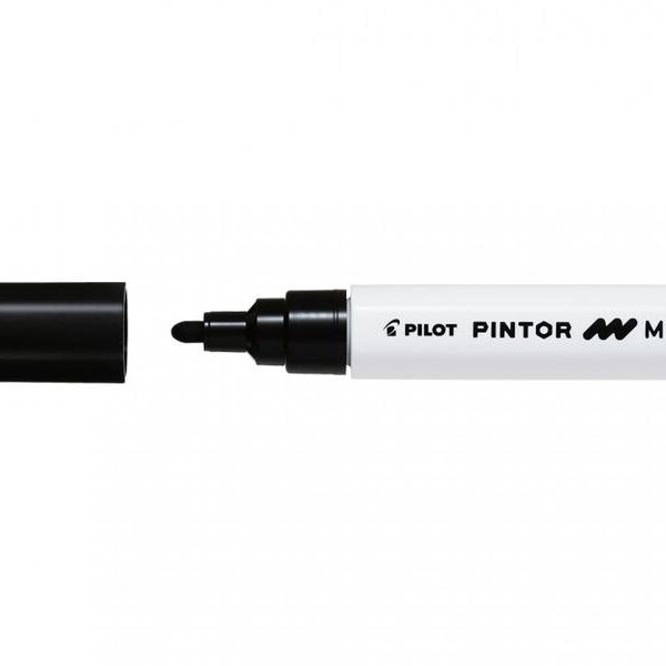 Pilot Pintor Medium Bullet Tip Paint Marker 4.5mm Black (Single Pen) 4902505541902
