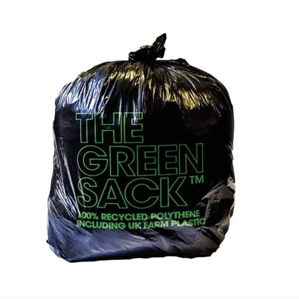 The Green Sack Heavy Duty Refuse Sack 70 Litre Black Roll (Pack 10) 0703124