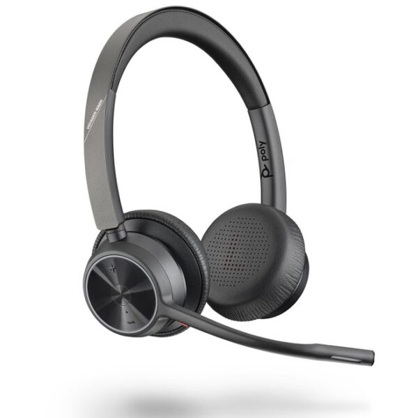 HP Poly Voyager 4320 UC USB-A Wireless Headset and Bluetooth BT700 Dongle