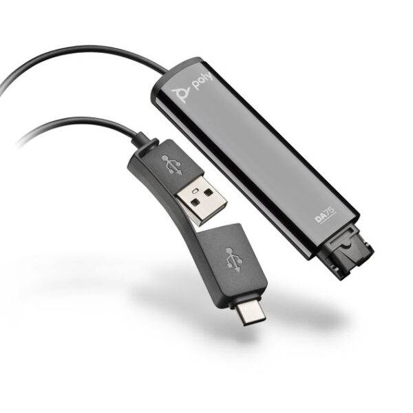 HP Poly DA75 USB to Quick Disconnect Adapter