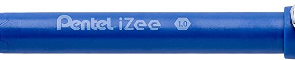 Pentel IZEE Ballpoint Pen Cap-Style 1.0mm Tip 0.5mm Line Blue (Pack 12) BX460-C