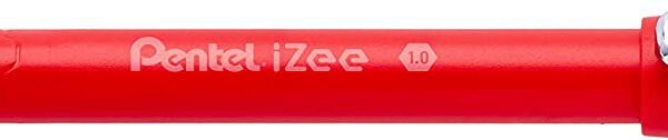 Pentel IZEE Ballpoint Pen Cap-Style 1.0mm Tip 0.5mm Line Red (Pack 12) BX460-B