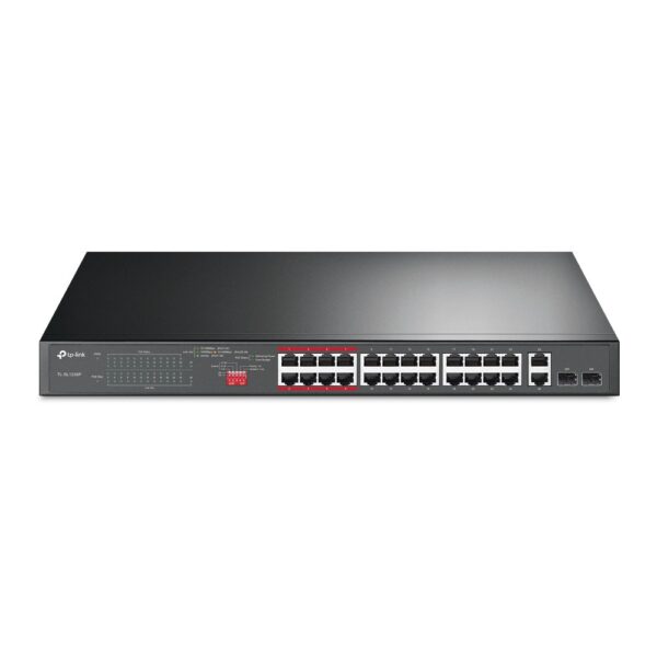 TP-Link 24 Port 10/100Mbps + 2 Port Gigabit Unmanaged PoE+ Switch