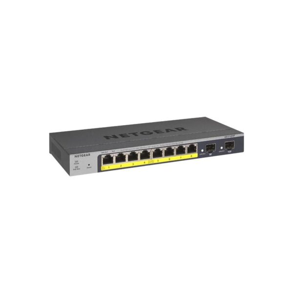 Netgear GS110TP 8 Port Gigabit Ethernet PoE Pro Smart Managed Switch with 2 SFP Ports and Cloud Management