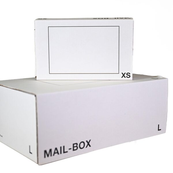 LSM Standard Mailing Box 395 x 248 x 141mm Large White (Pack 20) - 212111320