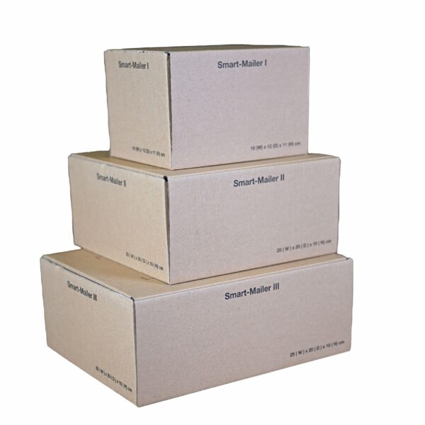 LSM Smart Mailing Box 250 x 200 x 100mm Brown (Pack 20) - 312401120