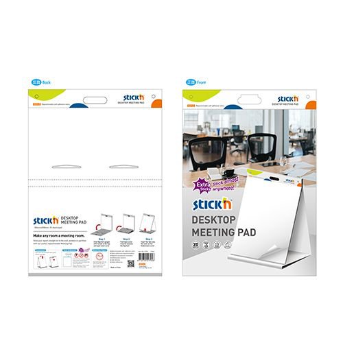 ValueX Desktop Meeting Pad 584 x 508mm 20 Sheets Per Pad (Pack 2) - 21794-2