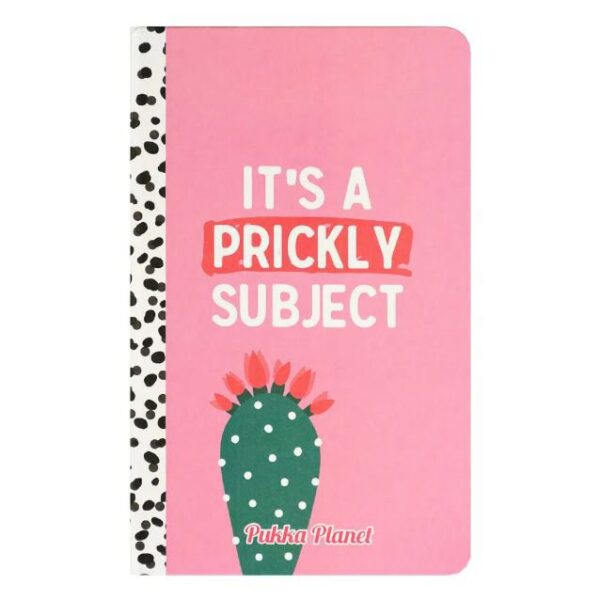 Pukka Planet Casebound Notebook 134 x 215mm 192 8mm Ruled 90gsm Pages Its a Prickly Subject - 9764-SPP