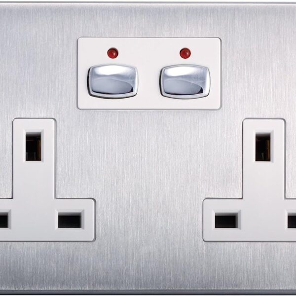 EnerGenie Mi Home Style Double Socket Steel