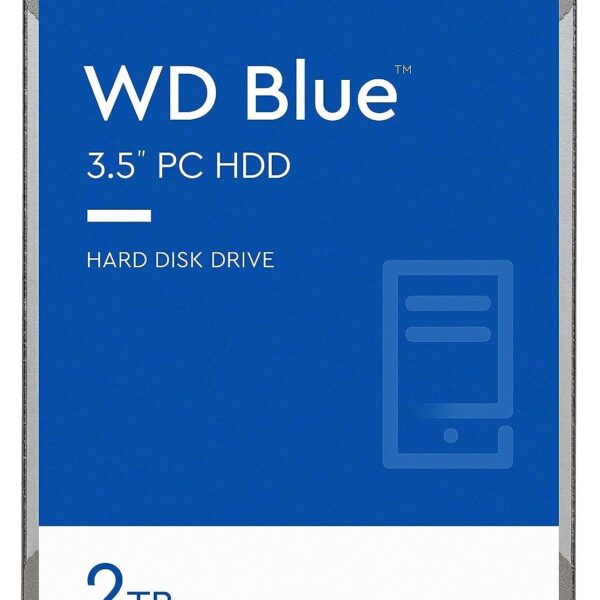 Western Digital Blue 2TB 3.5 Inch SATA 6Gbs 5640 RPM 64MB Buffer Internal Hard Drive