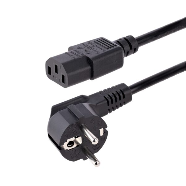 StarTech.com 3m 18AWG EU Schuko to C13 Black Power Cable